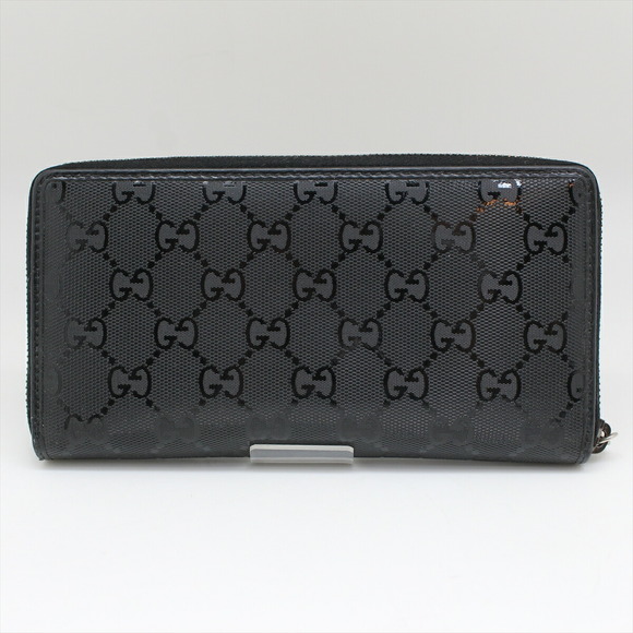 Gucci GG Implement Leather Round Zipper Wallet Black - Picture 4 of 12